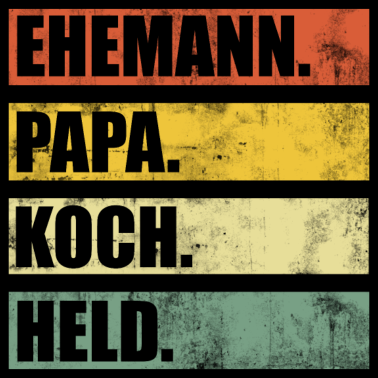Motiv Papa Ehemann Koch Held