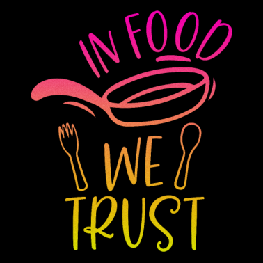 Motiv Lustiger Spruch Kochen Essen Pfanne Gabel Löffel