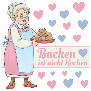 Motiv Backen ist nicht Kochen