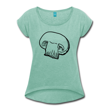 Kochen T-Shirt - halber pilz durchgeschnitten champignon essen leck