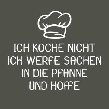 Motiv Witziger Spruch Pfanne kochen Koch Geschenk