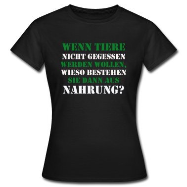 Kochen T-Shirt - Wenn Tiere nicht gegessen werden wollen