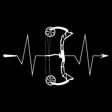 Motiv Compoundbogen Bogenschütze Herzschlag Puls Motiv