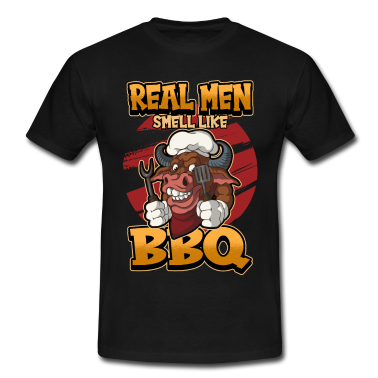 Kochen T-Shirt - Grill Grillfleisch BBQ Spruch Lustig Geschenk