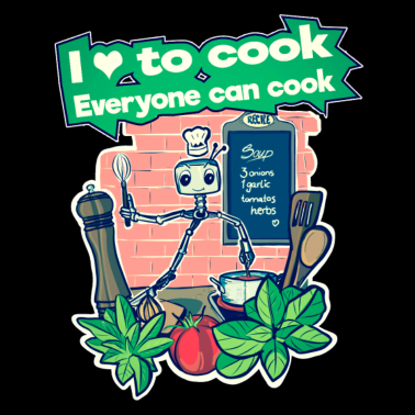 Motiv Ich liebes zu kochen. Jedes kann kochen