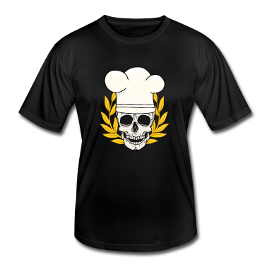Kochen T-Shirt - Koch Kochen Küche Kochmütze Totenkopf