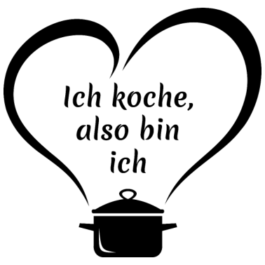 Motiv Ich koche, also bin ich - ich liebe kochen