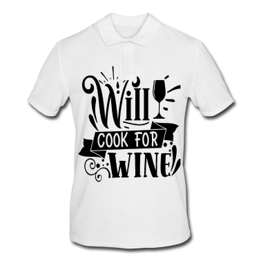Kochen Poloshirt - will cook for wein kochen wein koch küche weinglas