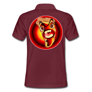 Kochen Poloshirt - LUSTIGES PIZZA MONSTER HALLOWEEN ESSEN HUMOR