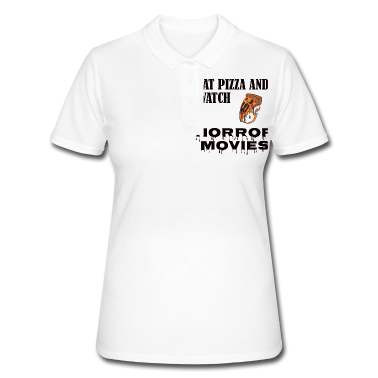 Kochen Poloshirt - I just want to eat pizza and watch horror movies