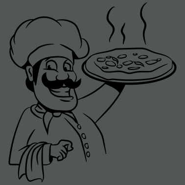 Motiv kochen koch pizza