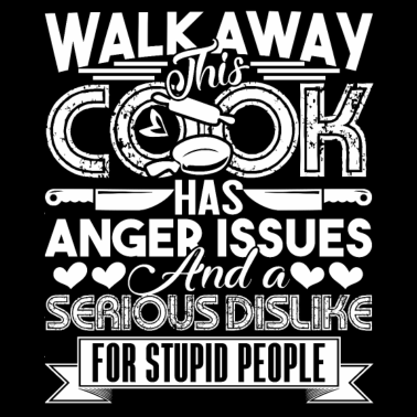 Motiv Koch Koch hat Ärgerprobleme