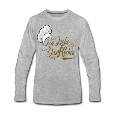 Kochen Langarmshirt - Ich liebe das Kochen.