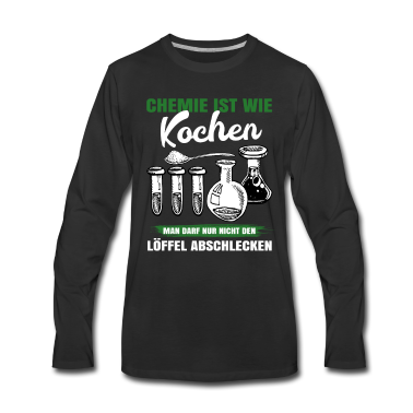 Kochen Langarmshirt - Chemie ist wie Kochen
