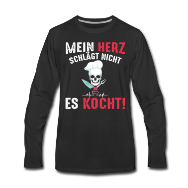 Kochen Langarmshirt - Koch Spruch