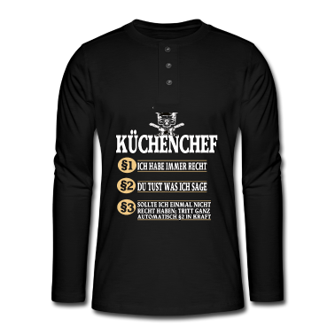 Kochen Langarmshirt - Küchenchef Koch Kochen
