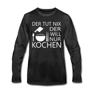 Kochen Langarmshirt - Koch kochen backen
