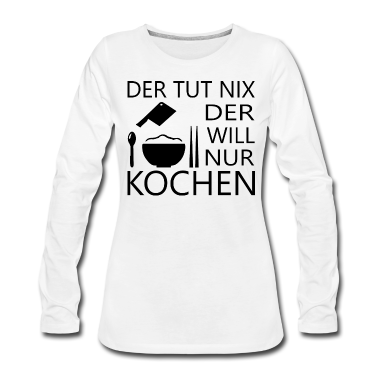 Kochen Langarmshirt - Koch kochen backen