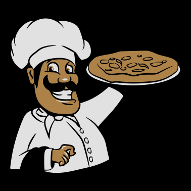 Motiv kochen koch pizza