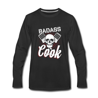 Kochen Langarmshirt - Koch Totenkopf Kochen