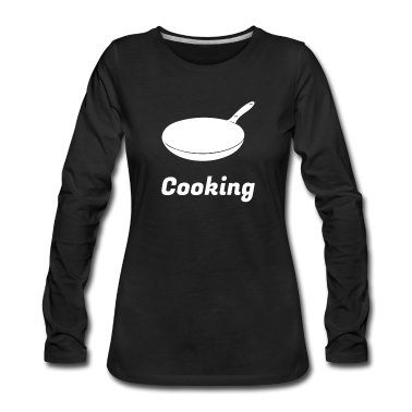 Kochen Langarmshirt - Pfanne Koch Kochen