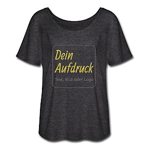 Lässig geschnittenes Frauen T-Shirt von Bella + Canvas mit Text, Bild oder Logo bedrucken lassen