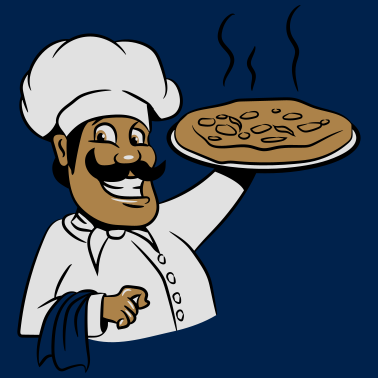 Motiv kochen koch pizza