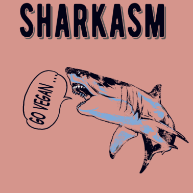 Motiv Sharkasm Vegan,Hai Sarkasmus Shirt Shark Humor