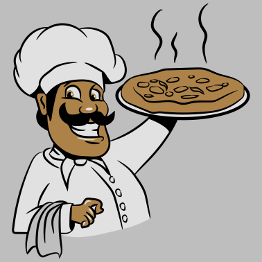 Motiv kochen koch pizza