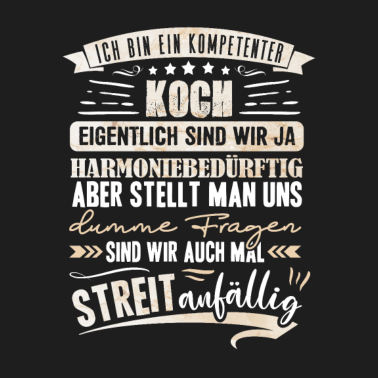 Motiv Kompetenter Koch Koch