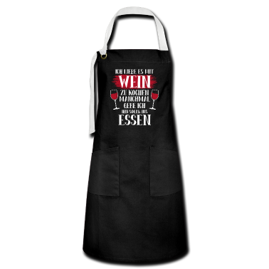 Kochen Schürze - Ich liebe es mit Wein zu kochen