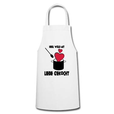 Kochen Schürze - Mit Liebe Kochen Spruch