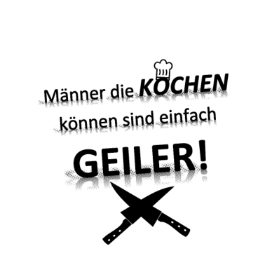 Motiv Maenner die kochen koennen black