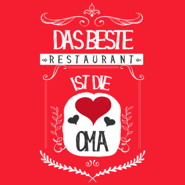 Motiv ♥ Das beste Restaurant ist die Oma ♥ (1001 SMILES)