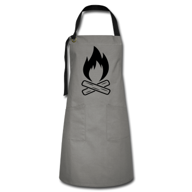 Kochen Schürze - Lagerfeuer Feuer Camping Wald 1c