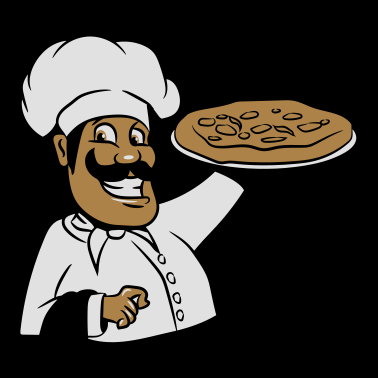 Motiv kochen koch pizza