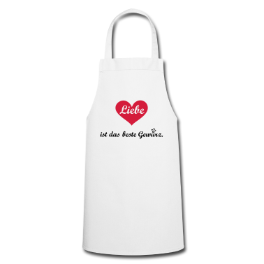 Kochen Schürze - Leben und Kochen mit Liebe. Koch Köchin essen