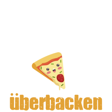 Motiv Man kann alles überbacken, Spruch über Käse