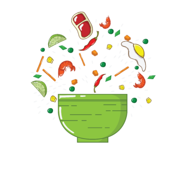 Motiv asiatische Bowl