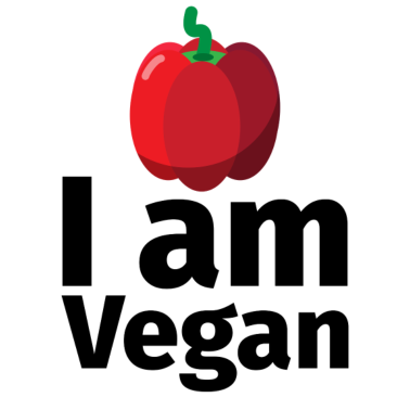 Motiv I am Vegan Paprika - Illustration