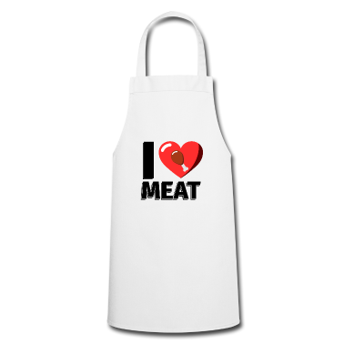 Kochen Schürze - I Love Meat Hünchenkeule - Illustration