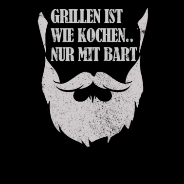 Motiv Grillen ist wie Kochen nur mit Bart