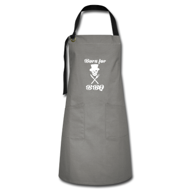 Kochen Schürze - Born for BBQ.Grillen, Koch, Steak Geschenkidee