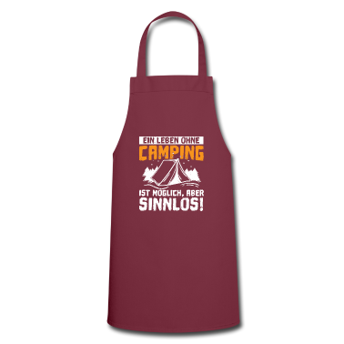 Kochen Schürze - Ein Leben Ohne Camping Ist Sinnlos