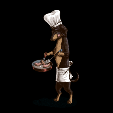 Motiv Dachshund Cook