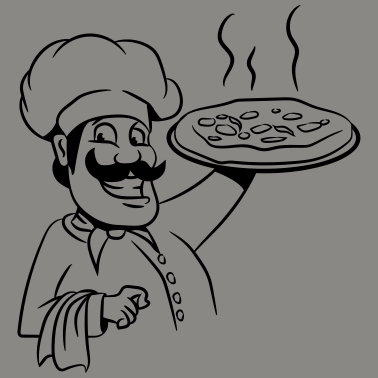 Motiv kochen koch pizza