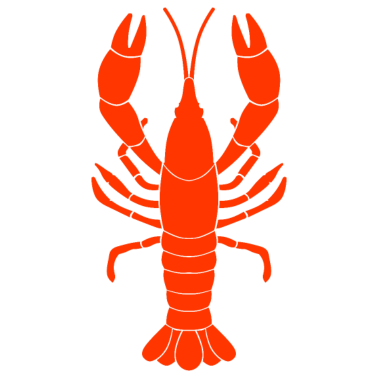 Motiv Tan Krebse retro Süßwasser kochen Kajun Langusten