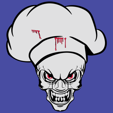 Motiv kochen koch witzig horror