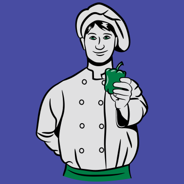 Motiv kochen koch paprika gesund