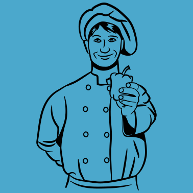 Motiv kochen koch paprika gesund